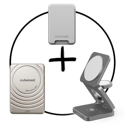 Akční set 3PACK - MagSafe nabíječka 3v1 šedá + MagSafe powerbanka UltraSlim + MagSafe peněženka Akční set 3PACK - MagSafe nabíječka 3v1 šedá + MagSafe powerbanka UltraSlim + MagSafe peněženka