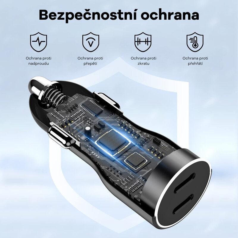 Cubenest PD Nabíječka do auta E2C0 bílá