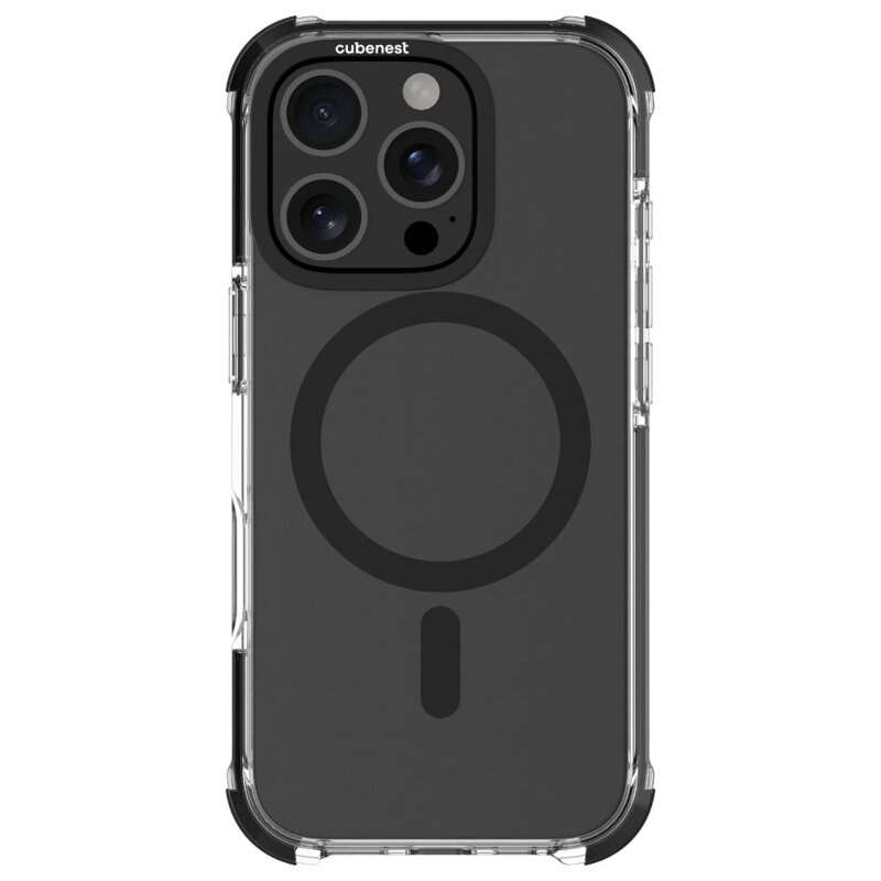 Cubenest Kryt na iPhone 16 Pro MagPro Strong Guard černý