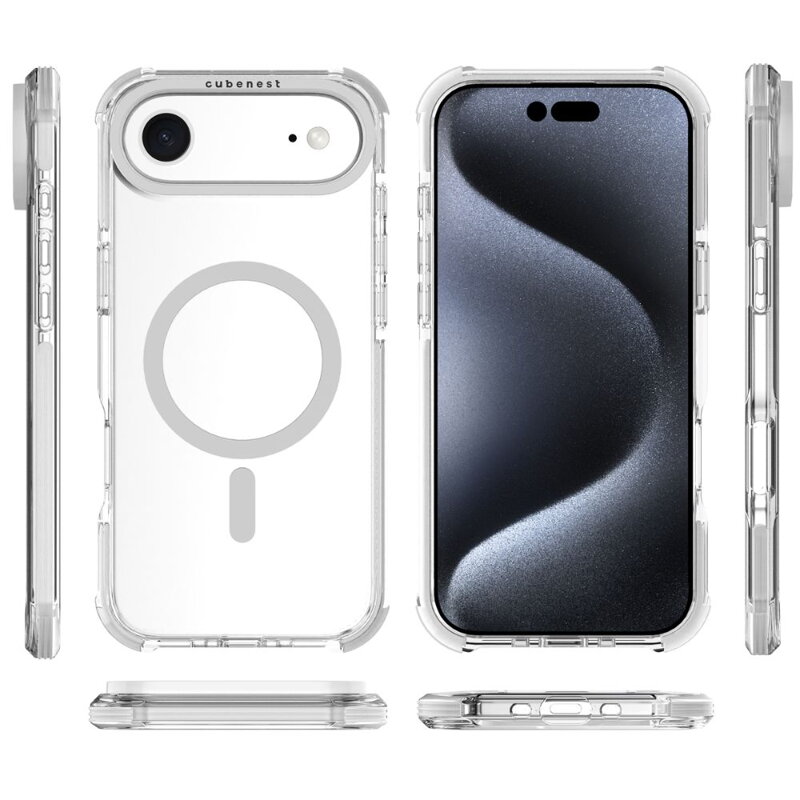 Cubenest Kryt na iPhone 17 Air MagPro Strong Guard bílý
