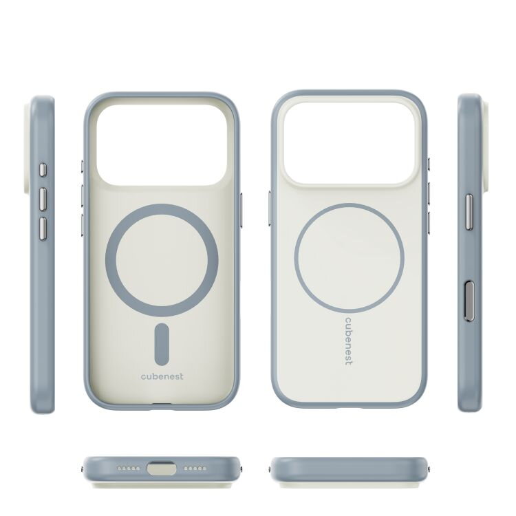 Cubenest Kryt na iPhone 17 Pro s podporou MagSafe matný béžový