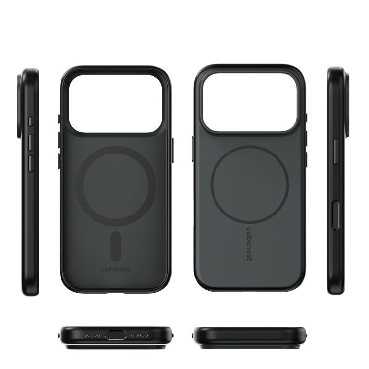 Cubenest Kryt na iPhone 17 Pro s podporou MagSafe matný černý