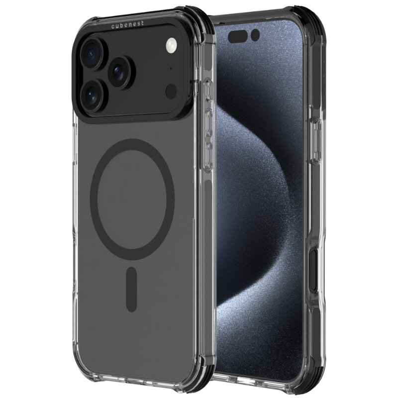 Cubenest Kryt na iPhone 17 Pro Max MagPro Strong Guard černý