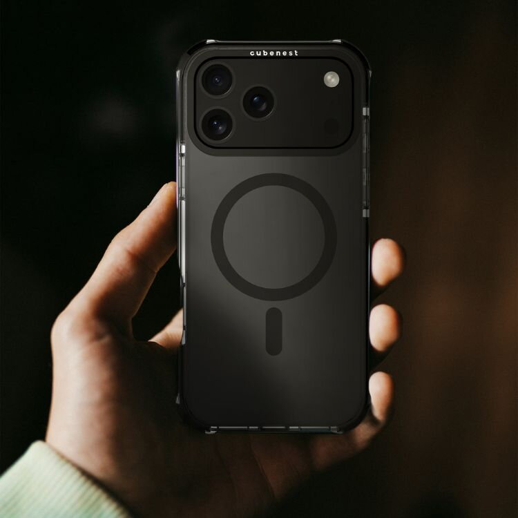 Cubenest Kryt na iPhone 17 Pro Max MagPro Strong Guard černý