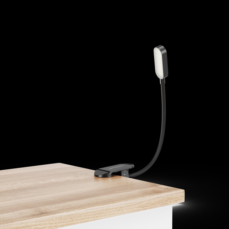 Cubenest LED lampička s klipem LTW02 černá