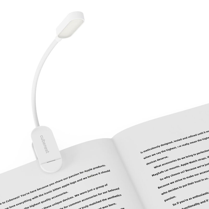 Cubenest LED lampička s klipem LTW02 bílá