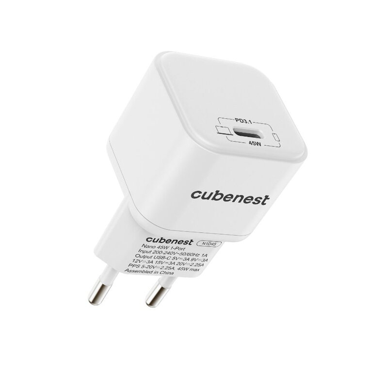 Cubenest PD GaN Nano adaptér USB-C 45W N1D45