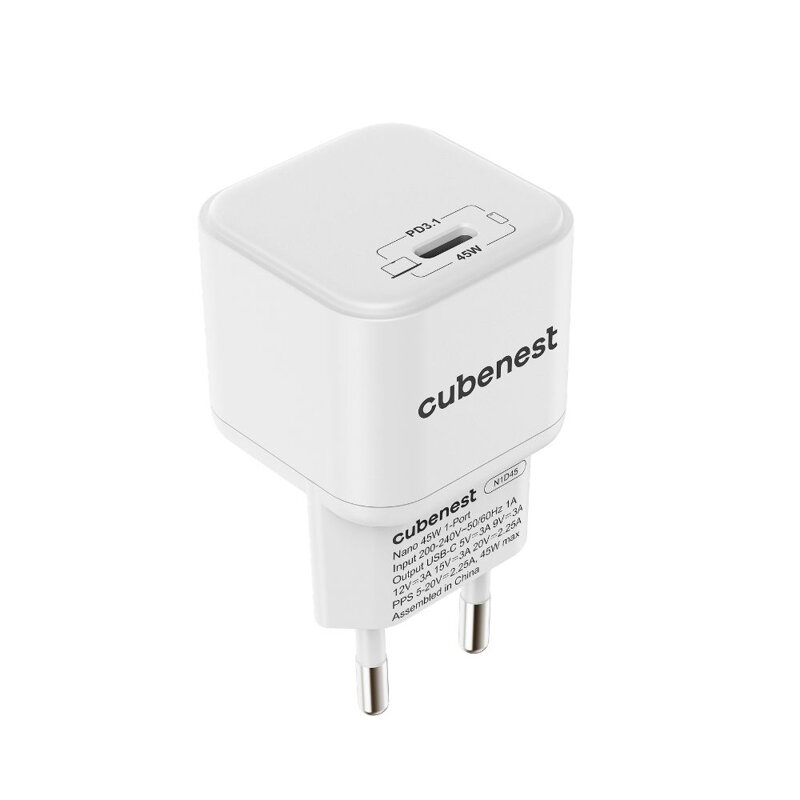 Cubenest PD GaN Nano adaptér USB-C 45W N1D45