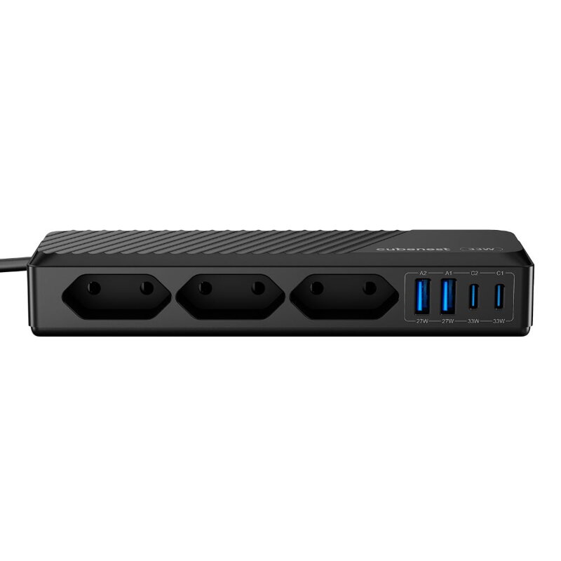Cubenest PD GaN PowerStrip SlimLine 7v1 Extended USB 33W Cubenest PD GaN PowerStrip SlimLine 7v1 Extended USB 33W