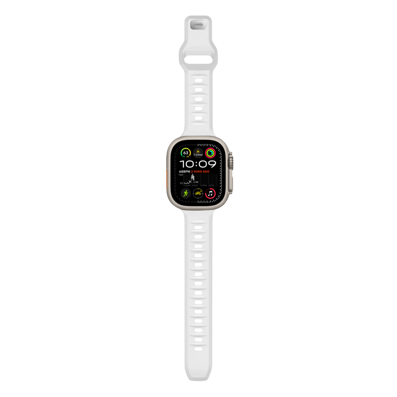 Cubenest Prémiový sportovní řemínek na Apple Watch bílý