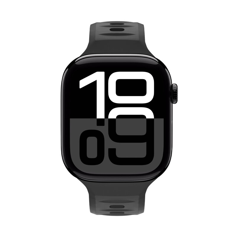 Cubenest Prémiový sportovní řemínek na Apple Watch černý