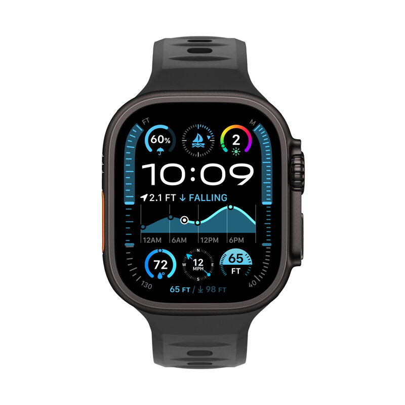 Cubenest Prémiový sportovní řemínek na Apple Watch černý
