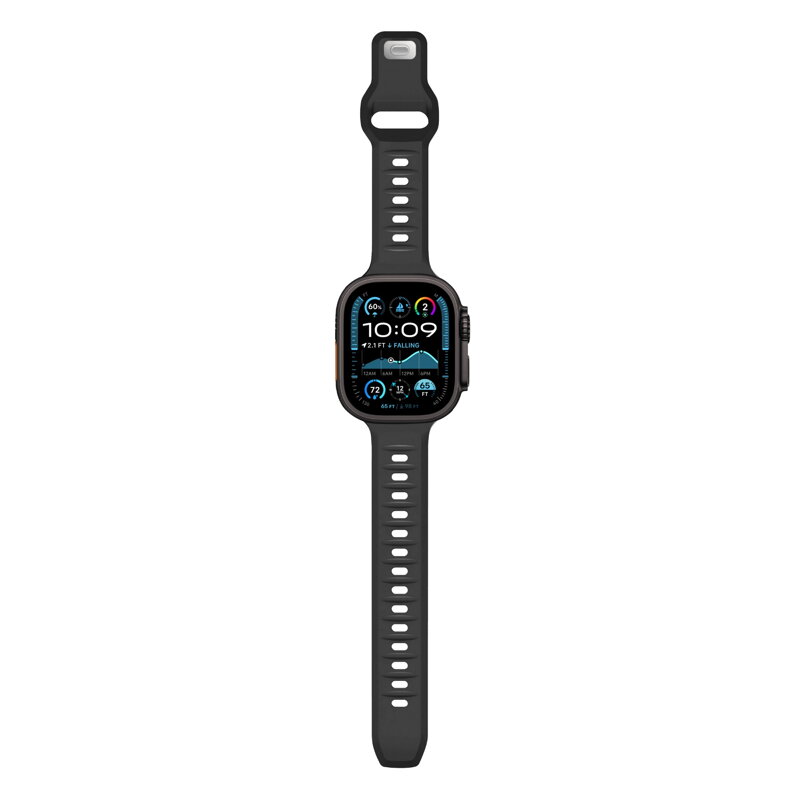 Cubenest Prémiový sportovní řemínek na Apple Watch černý