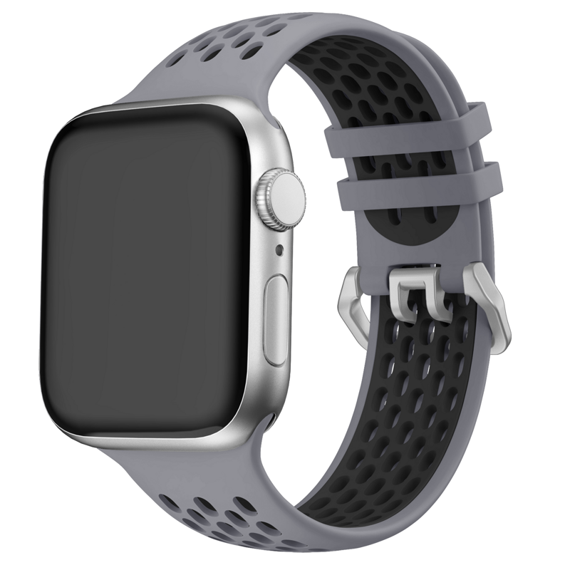 Cubenest Sportovní řemínek na Apple Watch šedo-černý