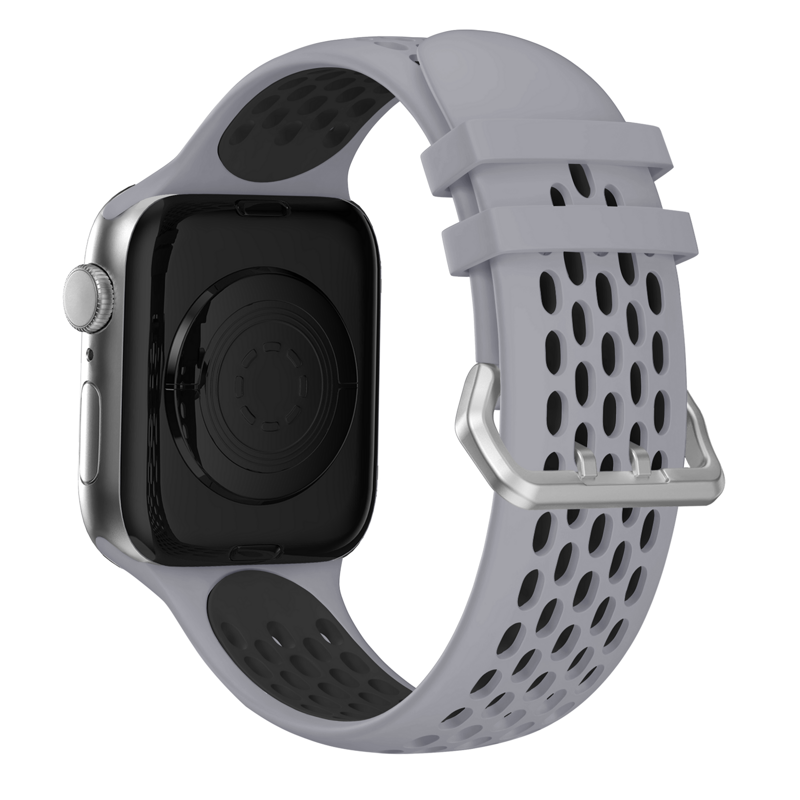 Cubenest Sportovní řemínek na Apple Watch šedo-černý