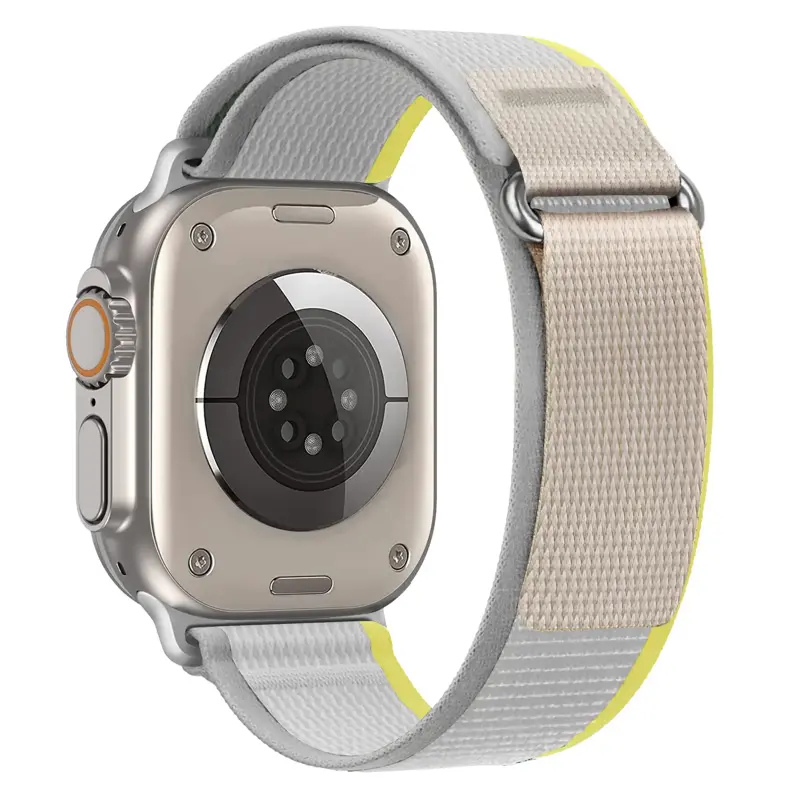 Cubenest Řemínek na Apple Watch Trailový tah žluto-šedý
