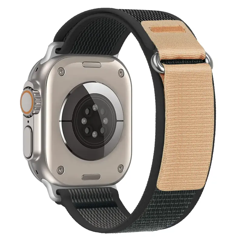 Cubenest Řemínek na Apple Watch Trailový tah černo-béžový