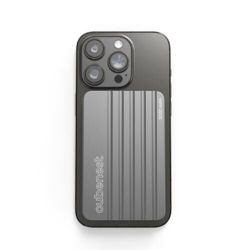 Cubenest Magnetická bezdrátová powerbanka 5000 mAh S1B1 šedá