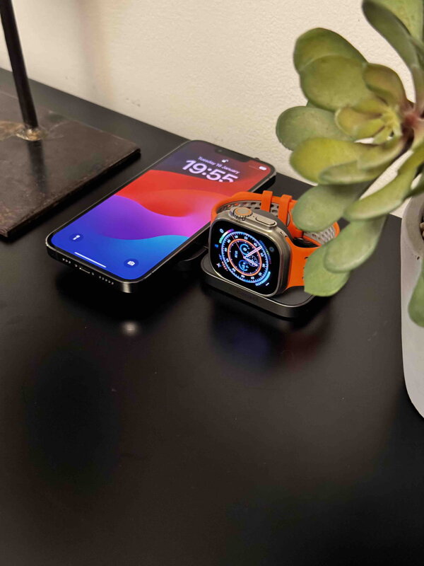 Cubenest 2v1 Skládací bezdrátová magnetická nabíječka S211