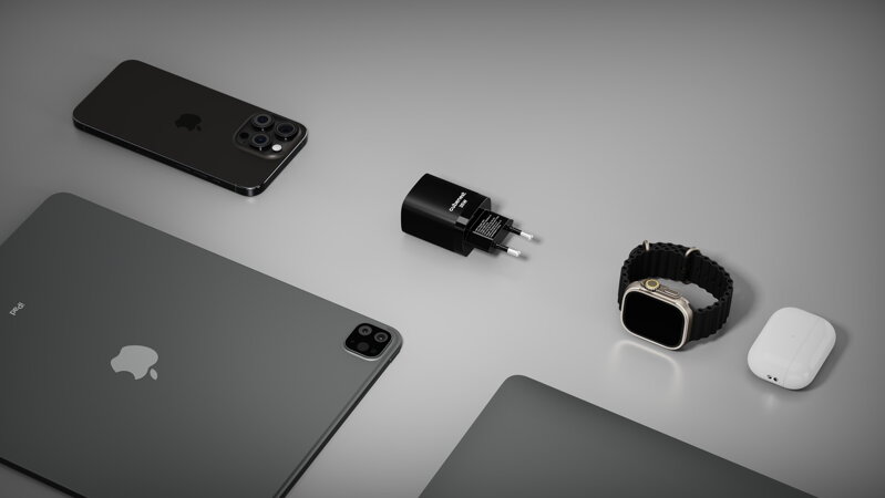 Cubenest PD GaN Adaptér 35W S2D1 černý