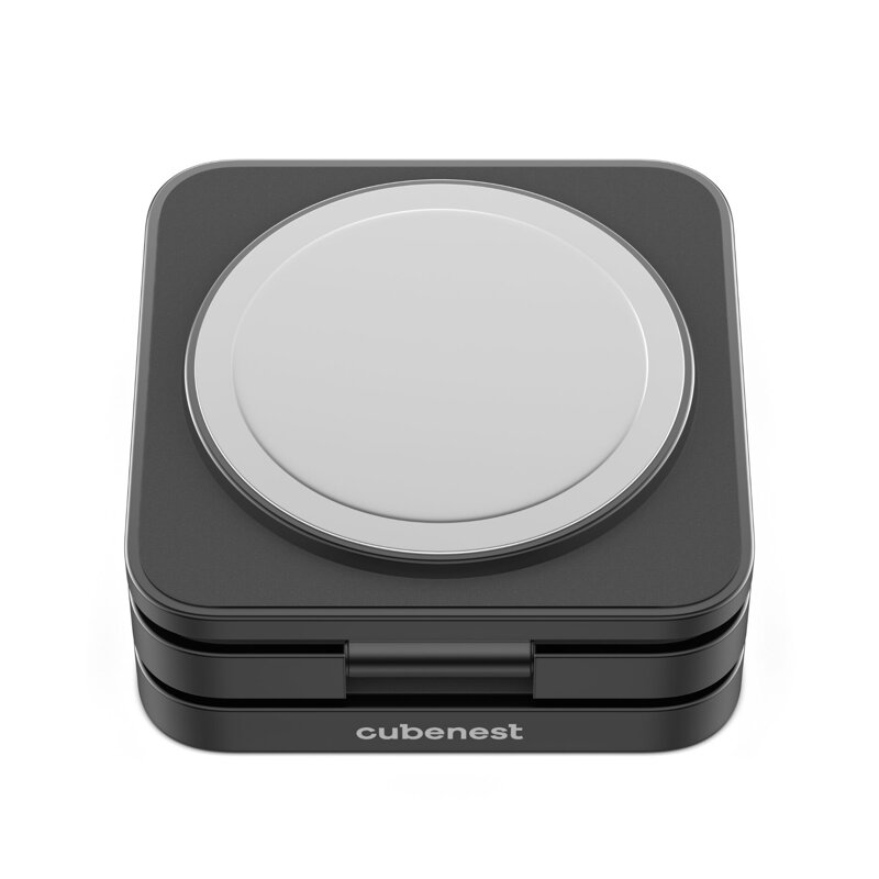 Cubenest 3v1 Skládací bezdrátová magnetická nabíječka S312 Pro černá
