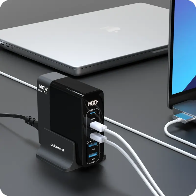 Cubenest GaN nabíječka 240W S6D0 Cubenest GaN nabíječka 240W S6D0
