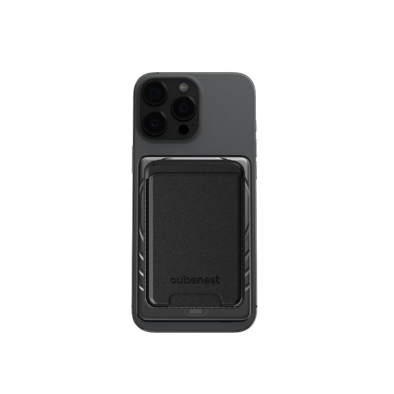 Cubenest Qi2 Magnetická bezdrátová powerbanka SlimDual 5000 mAh SQ1B3D černá