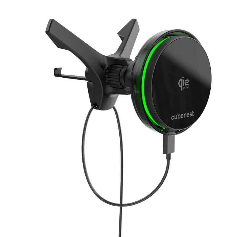 Cubenest Qi2.2 Chladící magnetická bezdrátová nabíječka do auta SQ1C3