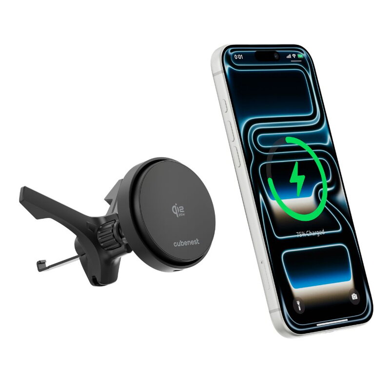 Cubenest Qi2.2 Magnetická bezdrátová nabíječka do auta SQ1C4