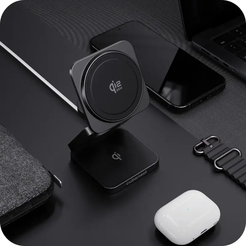 Qi2.2 Skládací MagSafe nabíječka 3v1