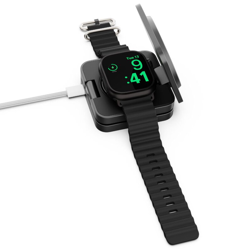 Cubenest 3v1 Qi2.2 Skládací bezdrátová magnetická nabíječka SQ312 Pro černá