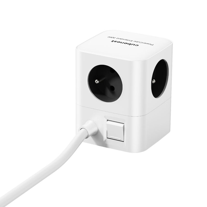 Cubenest PowerCube Extended USB A+C PD 30 W 1,5 m šedá