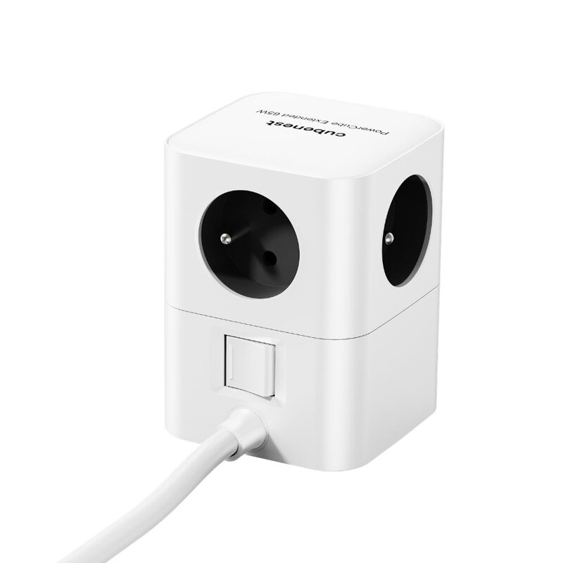 Cubenest PowerCube Extended USB A+C PD 65 W USB-C kabel 1,5 m