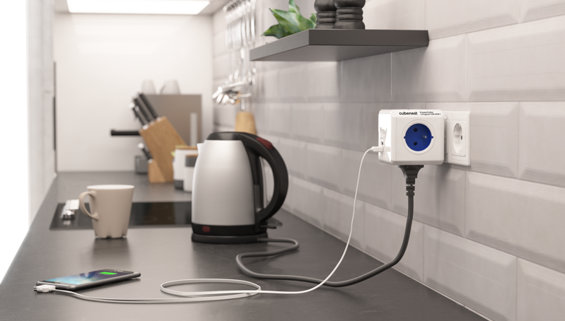 Cubenest PowerCube Original USB A+C PD 20 W modrá