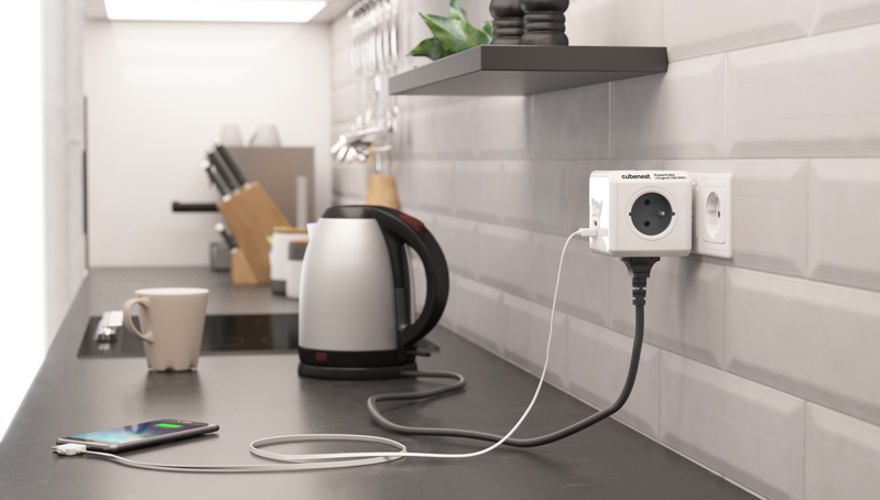 Cubenest PowerCube Original USB A+C PD 20 W šedá